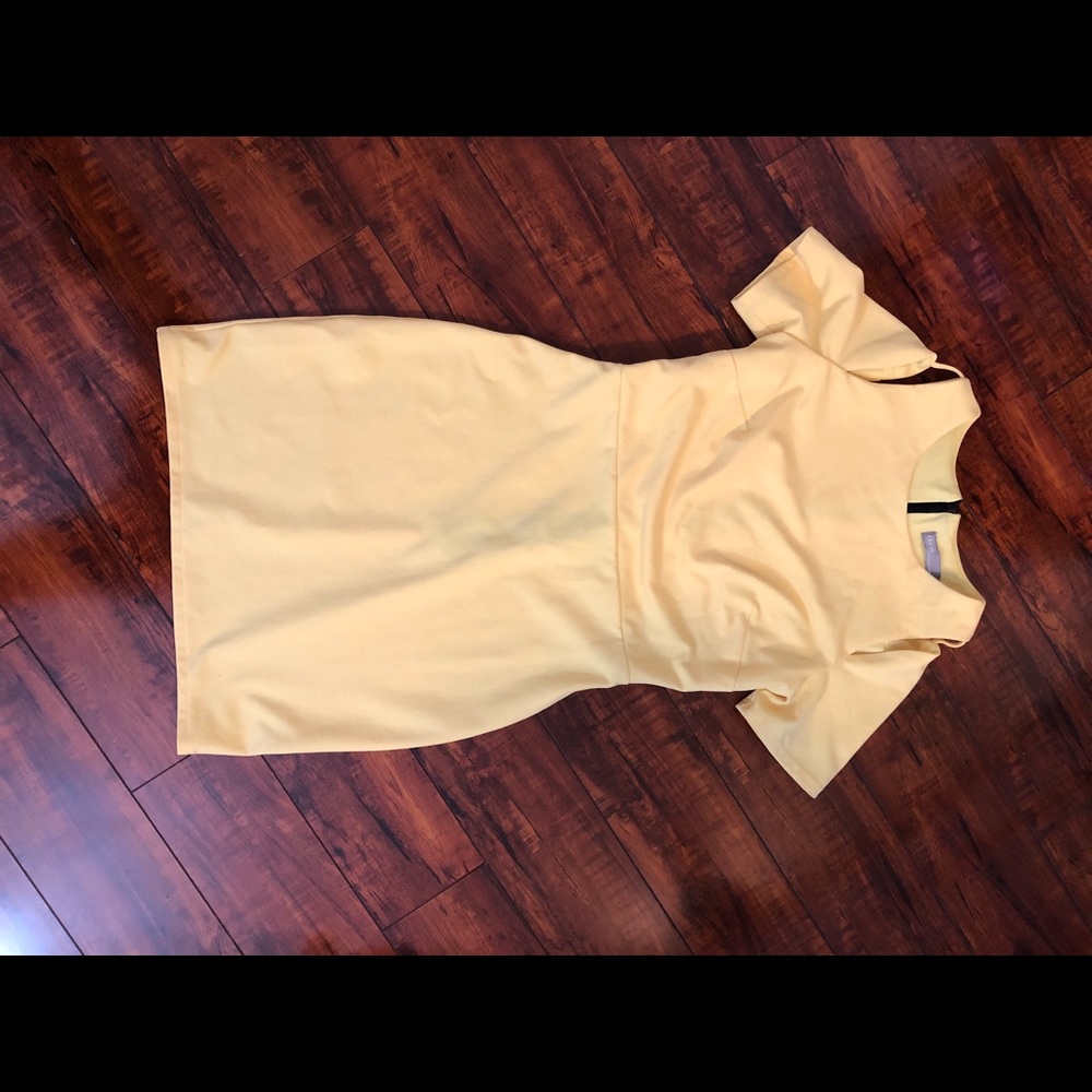 Bright Yellow Body-Con Dress